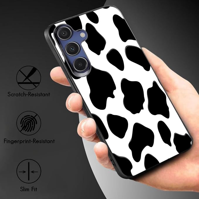 Designed for Galaxy A16 5G Phone Case,Slim Silicone Shockproof Protective Case for Galaxy A16 5G 6.7 inch,Cow Print