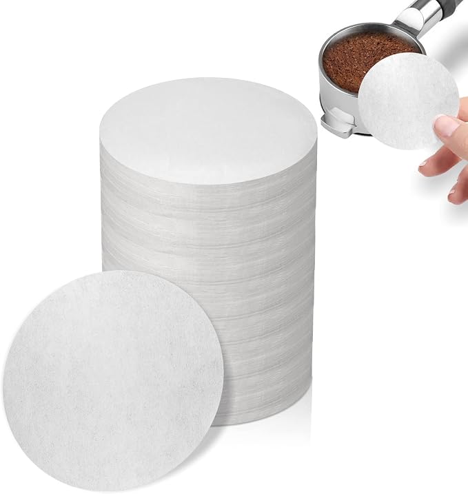 1000 Pcs Coffee Paper Filter for Espresso Coffee Maker, 58 mm | Unbleached Espresso Filter Puck Screen Portafilter Paper, for Breville Barista, Mr. Coffee and Other Espresso Machine