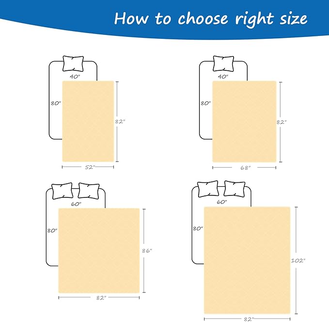 Bed Cover for Dogs Washable, Waterproof Dog Couch Cover Pet Blanket Sofa Pet Bed Mat, Waterproof Dog Blanket (102 x 82 Inch)