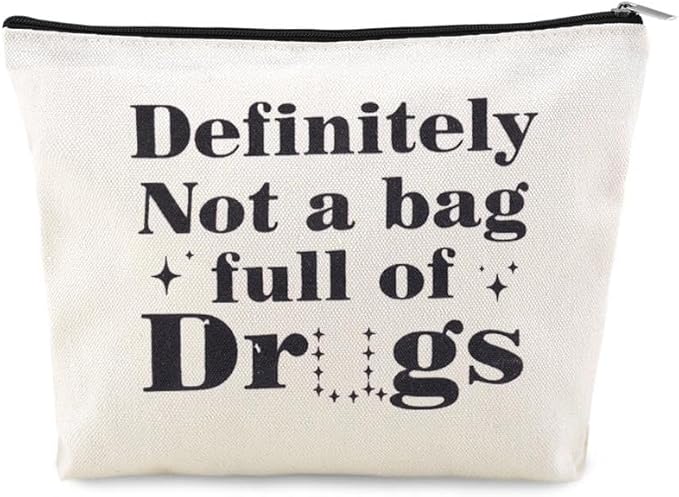 Drug Pouch Bag for Travel Small Medicine Pill Storage Bag Funny Emergency Pouch Medical Assistant Survival Bags Medication Bags for Camp Pharmacist Nurse Doctor Gifts Ideas for Women Men Med Pouches