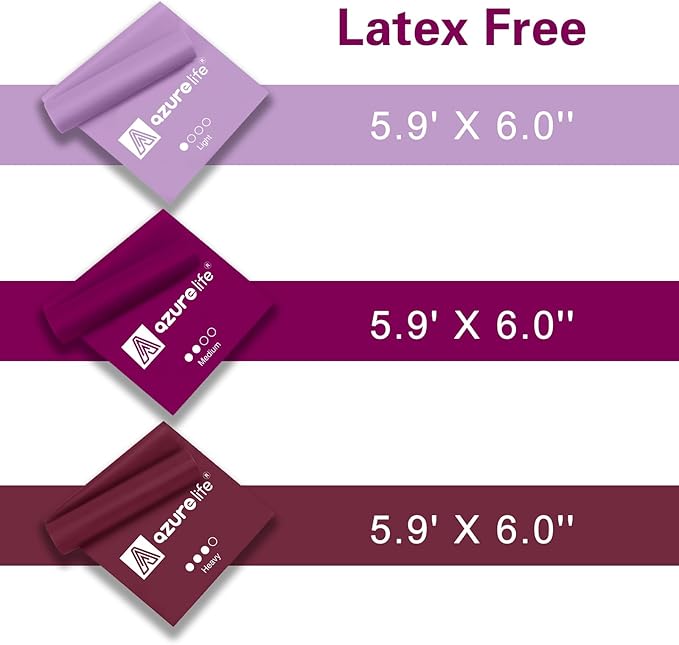 Resistance Bands,Professional Long Non-Latex Elastic Stretch Bands,Exercise Bands for Physical Therapy, Yoga, Pilates, Rehab, at-Home or The Gym Workouts, Strength Training