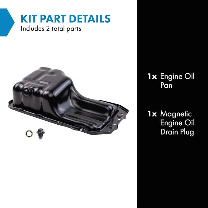 TRQ Engine Oil Pan Compatible with 2011-2014 Mazda 2