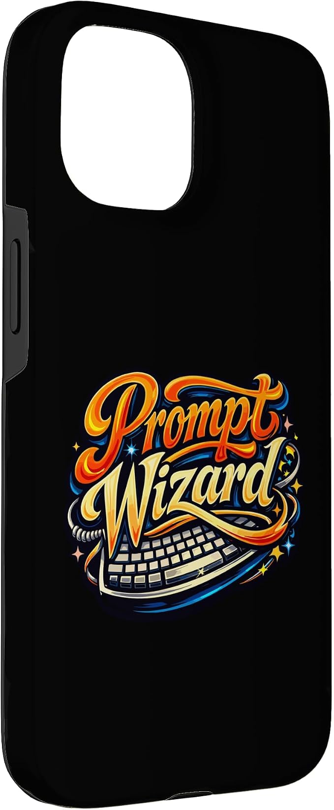 Prompt Wizard AI Retro Keyboard Case for iPhone 15