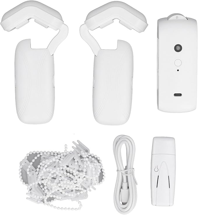 Automatic Curtain Opener and Closer, Smart Curtain Motor with App Timer, Remote Control Curtain Rail Curtain Opener Robot for Roman Rod Tracks