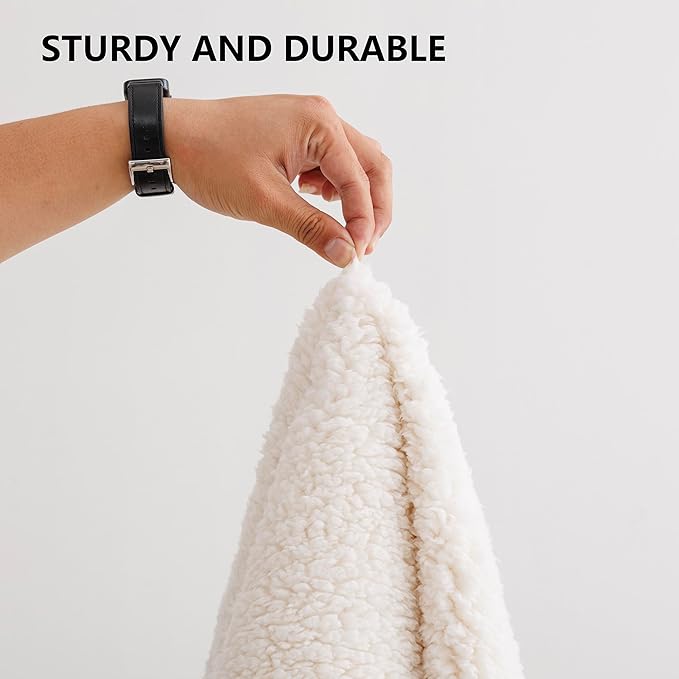 Waterproof Blanket for Bed, Leak Proof Dog Couch Sherpa Throw Blankets Queen Size, Reversible Pet Sofa Furniture Protector Machine Washable-86 x90,Darkgrey