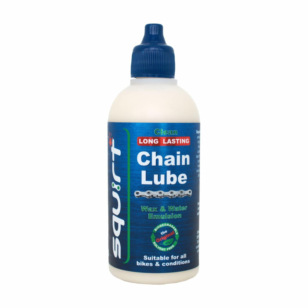 Squirt Chain Lube | Long-Lasting All-Weather Bike Chain Lubricant - 120 ml for Reduced Noise & Chainsuck