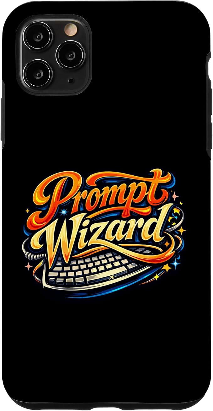 Prompt Wizard AI Retro Keyboard Case for iPhone 11 Pro Max
