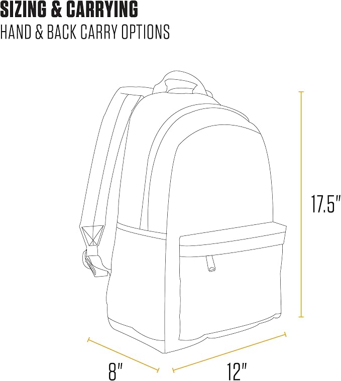 Carhartt Classic 21L Backpack Rose Tint | Classic Laptop, Water-Resistant Pack with 15 Laptop Sleeve and Organizational Compartments