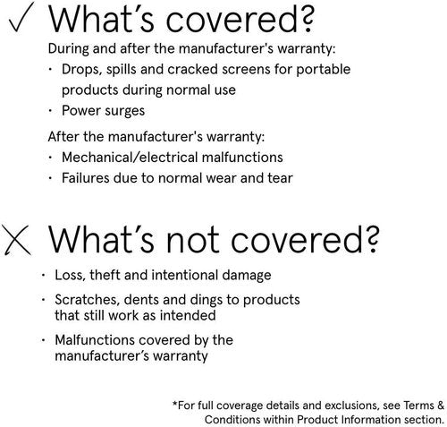 ASURION 2-Year Ride-On Protection Plan | Comprehensive Coverage for $150 - $174.99