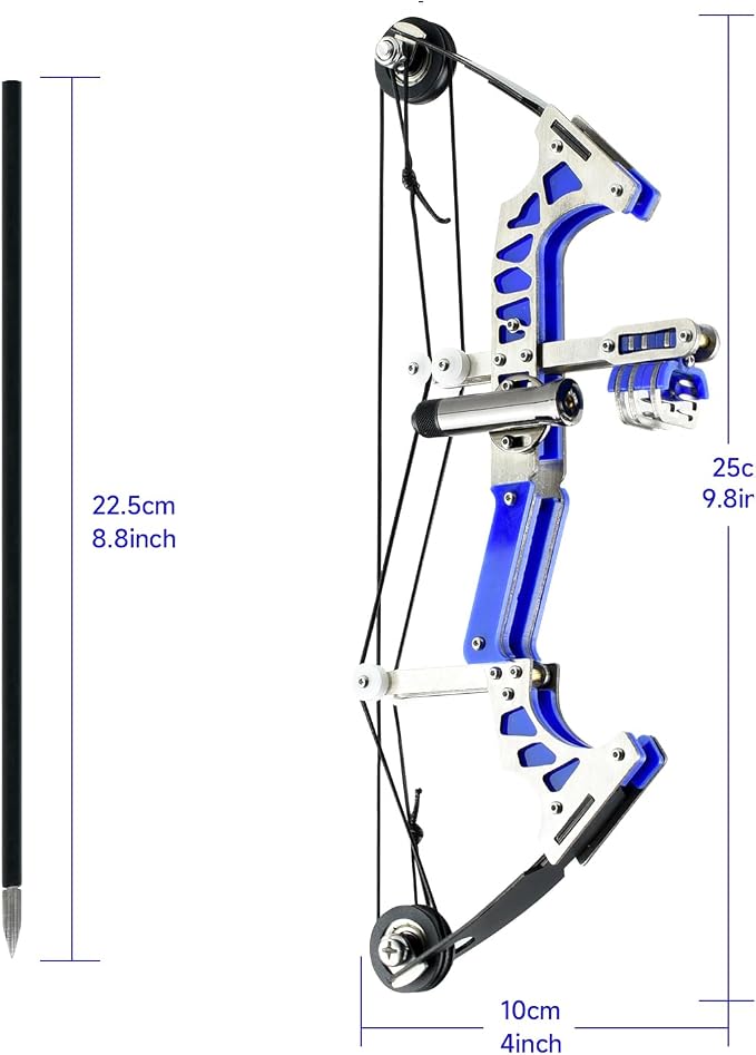 Archery Bow Set Left and Right Hand Compound Bow Hunting Bow Metal Material Catapult RH/LH for Practice Archery