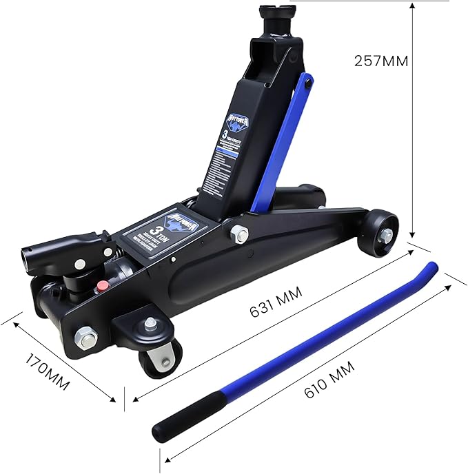 ANTPOWER 3 Ton 6,000 LBs Floor Jack, Low Type, Suitable for Sports Multi-Purpose Vehicles with Wheels for Secure Lifting,Fast Lift Floor Jack,Providing Stable Support for Various Cars (3 Ton)
