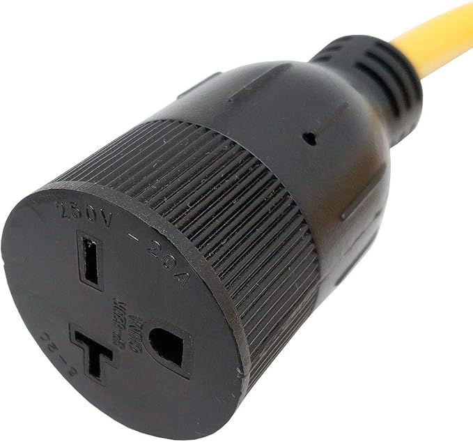 Parkworld NEMA 6-20 Extension Cord 6-20P to 6-20R (T Blade Female Also for 6-15R Adapter) 250V, 20A, 5000W UL Listed (25FT)