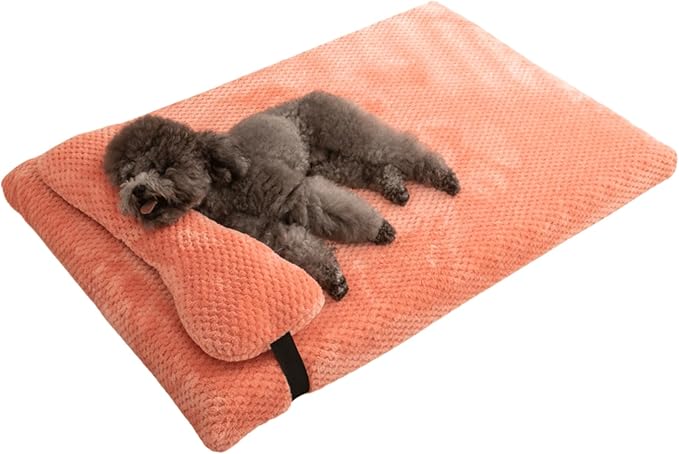 Dog Bed for Small Medium Large Dogs, Dog Mattress with Removable Pillow for Crate Kennel, Sofa Dog Bed, Super Soft Pet Bed for Dogs and Cats, Pet Beds & Furniture (Pink,XX-Large)