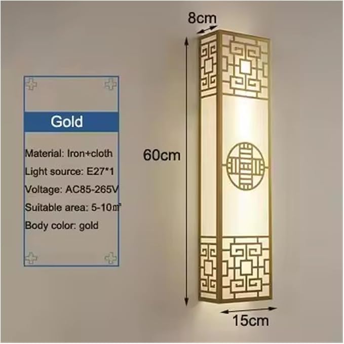 Chinese Style Bedroom Wall Lamp Strip Shaped Zen Background Wall Bedside Lamp Living Room Hallway Stairs Hotel Lighting,Wall Lamp