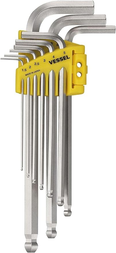 VESSEL Ball Point Hex L-Key Wrench 9PC. Set No.8309BPU 8309BPU
