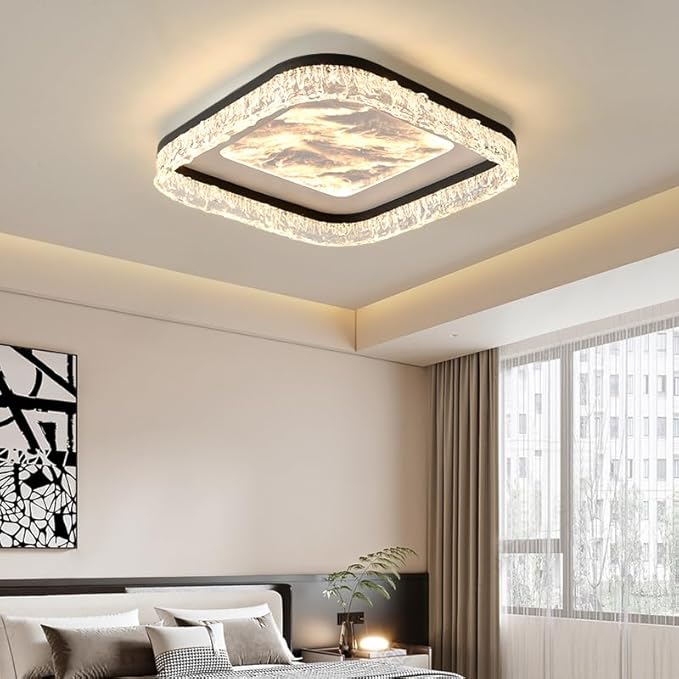 Pendant Lights, Nordic Decoration Home Bedroom Decor Smart led Lamps Ceiling Lights for Living Room Indoor Lighting lamparas(F Style,APP with RC Dimmable)