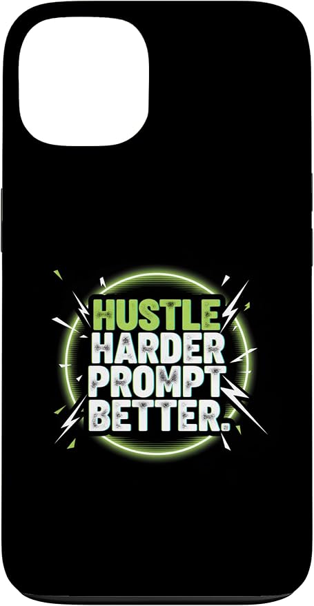 Hustle Harder Prompt Better AI Artificial Intelligence Case for iPhone 13