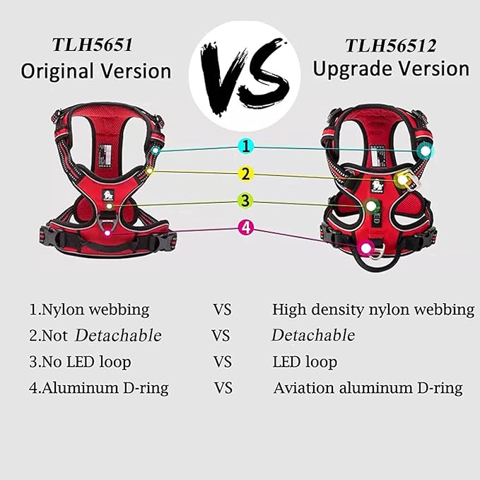 TRUE LOVE Dog Harness No Pull Nylon Reflective Pet Harness Adjustable Comfortable Control Step-in Brilliant Colors Truelove TLH56512 XS Grass Green