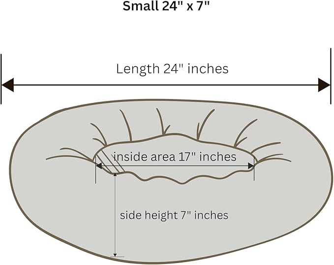 Organic Cotton Canvas Dog Bed: Removable Cover, Natural Fill - Made in USA (Sage Green, Small 24" x 7" inches)