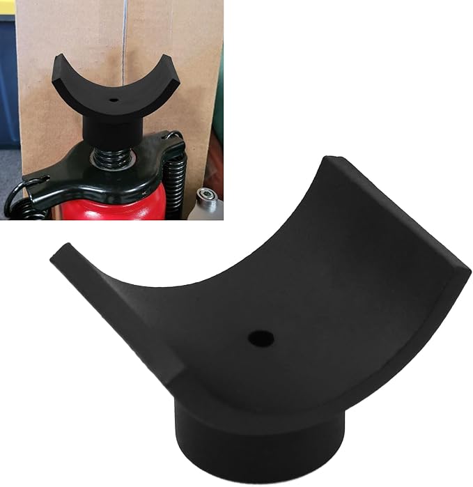 RYANSTAR RACING 3" Lifting Axle Saddle Axle Adapter Compatible with Hydraulic Jack Bottle Jack Floor Jack Made of Stell Black