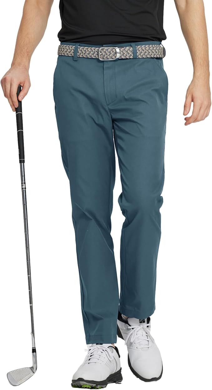 M MAELREG Golf Pants Men Quick Dry - 30"/32"/34" Stretch Lightweight 5 Pockets Water-Resistant Casual Mens Dress Pants