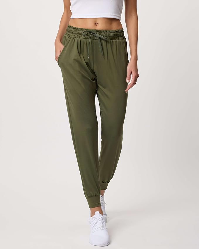 3 Pack Women's Lounge Joggers Sweatpant Active Athletic Yoga Workout Pocket | Available in Plus Size, Ladies Casual, Drawstring Gym Pants, Sleep Bottoms, Hiking, Running, Fitness, Exercise, Pajama, Soft