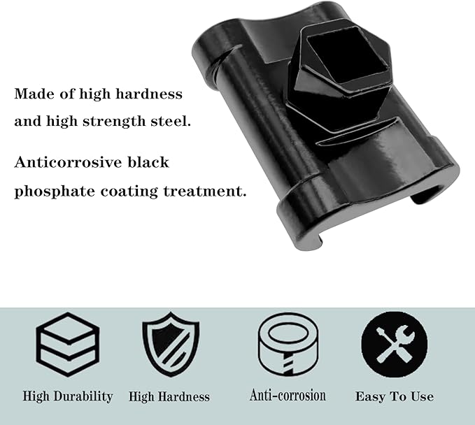 Universal Wrench Extender for 1/2 Inch Drive Breaker Bars / 21mm Hex Drive Wrench, Wrench Extension Tool for More Leverage on Stubborn Nut and Bolt, Extended Wrench Adapter for Cheater Bar