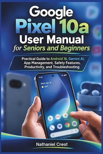Google Pixel 10a User Manual for Seniors and Beginners: Practical Guide to Android 16, Gemini AI, App Management, Safety Features, Productivity, and Troubleshooting