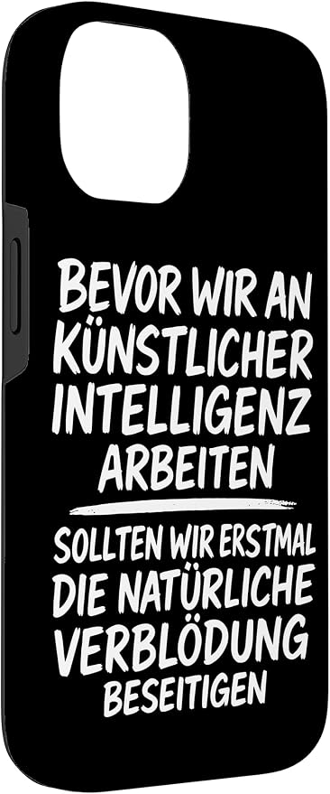 Fix Stupidity First ��� AI Can Wait Case for iPhone 14