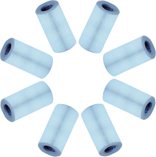 3 Inch Vet Wrap Tape Bulk (White) (Pack of 12) Self Adhesive Adherent Adhering Flex Bandage Grip Roll for Dog Cat Pet Horse