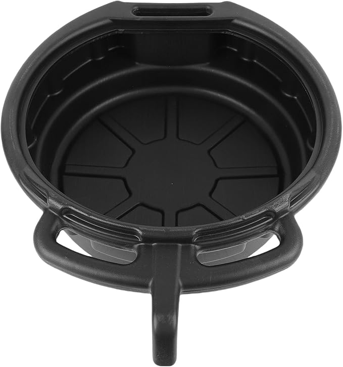 10L Plastic Oil Drain Pan, Anti Splashing Motor Oil Drip Catcher with Unique Spill Proof Design, 2.64 Gallons Capacity, Lightweight and Durable, Universal for Automotive Repair