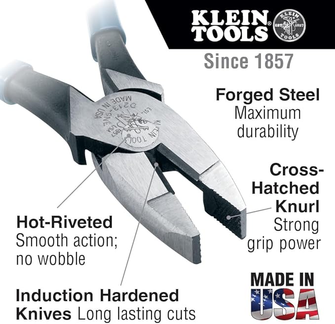 Klein Tools 80080 6-Piece Hand Tool Kit with 2 Screwdrivers, 3 Pliers, Wire Stripper and Cutter and Klein Tools 5225 48-Inch Waist Electrician Tool Belt