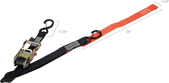 Extreme Max 5600.3204 Deluxe Motorcycle Wheel Chock/Tie-Down Kit