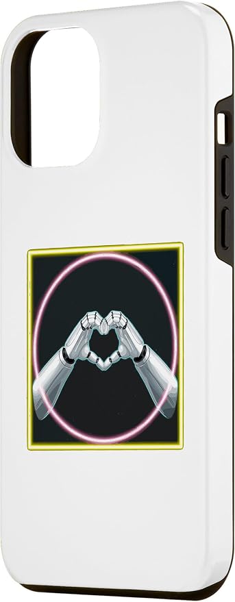 iPhone 15 Plus Hand Heart AI Robot | Hands Robot Shirt Case