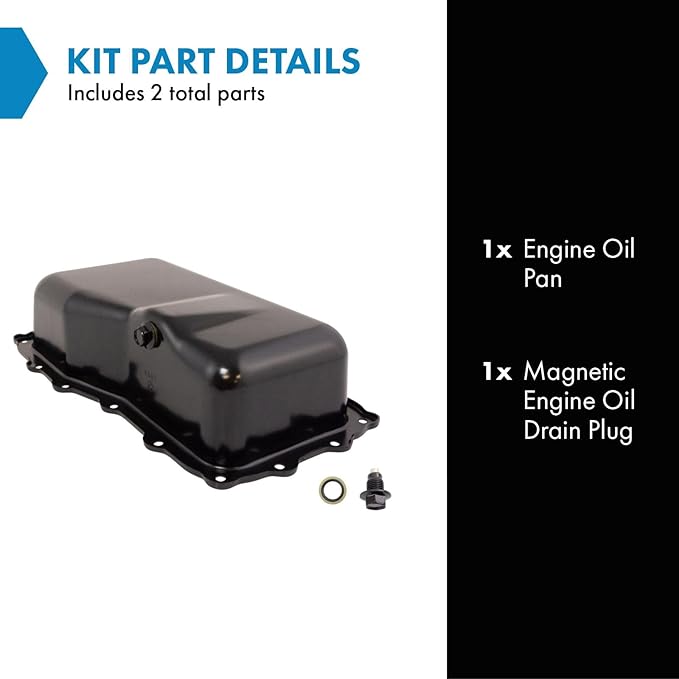 TRQ Engine Oil Pan Compatible with 2008-2010 Chrysler Town & Country Dodge Grand Caravan