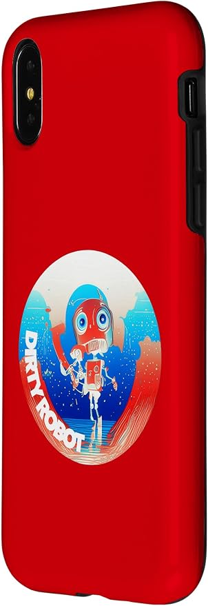 Dirty Robot my computer friend brand AI computing code cobot Case for iPhone X/XS