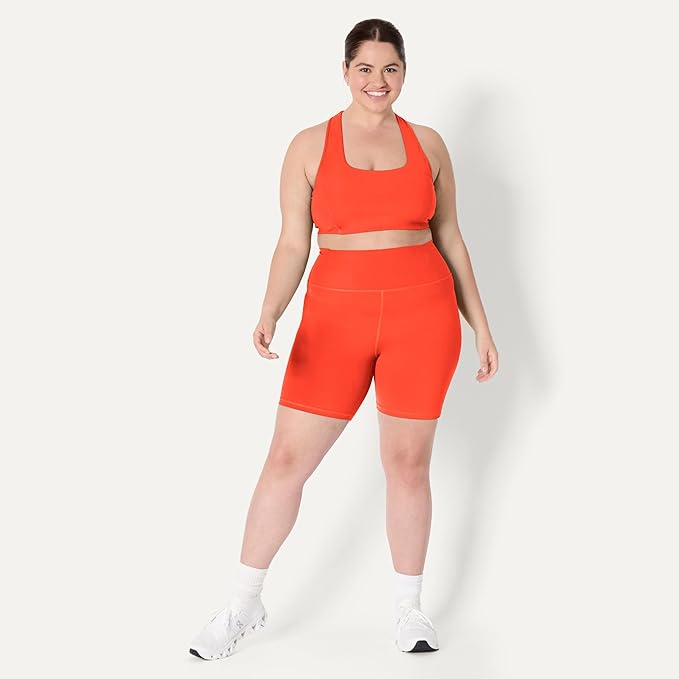 Amazon Essentials Women's Active FormFlex Buttery Soft High Waist Biker Shorts