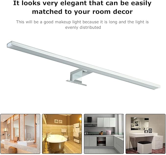 Makeup Mirror Light LED Mirror Light Vanity Lights IP44 Waterproof Makeup Mirrors Wall Lamps, Luxury