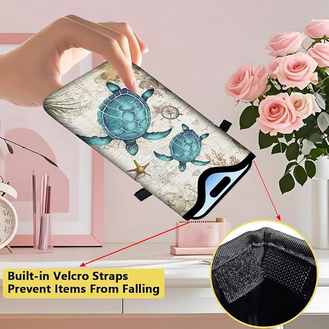 Neoprene Phone Sleeve Pouch with Adjustable Strap Neck Lanyard Fits Most Smartphones 7.1 x 3.9 Inch Phone Crossbody Sleeve Sea Turtle Waterproof Carrying Cellphone Case Bag for Women Men