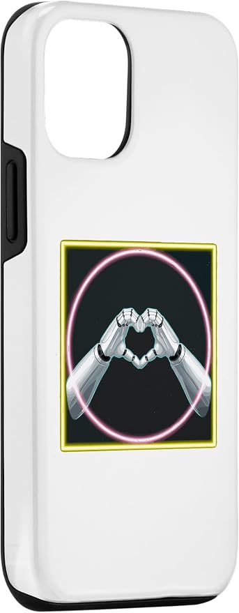 iPhone 14 Pro Hand Heart AI Robot | Hands Robot Shirt Case