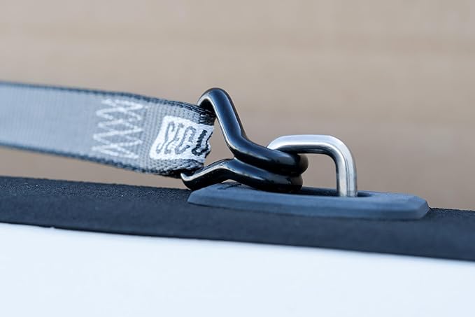 Secure Tite Ratchet Straps, Ratcheting Tie Down Strap with Hooks - 1-1/4” x 16’ Truck Tie Down Straps – Vinyl Double J-Hooks, 1000 lbs. Working Load Limit, 3000 lbs. Break Strength (Pack of 16)
