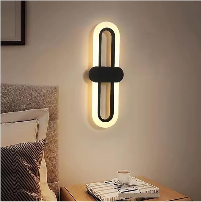 Modern Minimalist Living Room Background Wall Led Three-Color Light-Changing Wall Lamp Simple Aisle Balcony Lamp,Energy Conservation