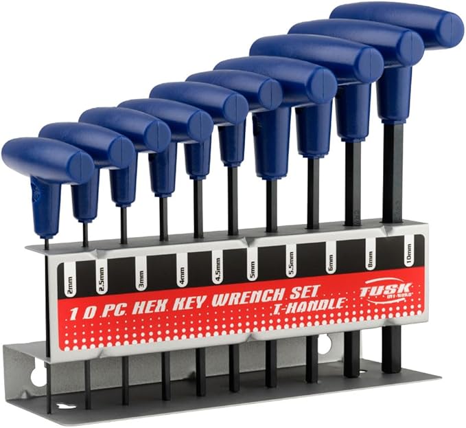 Tusk 10 Piece Hex Key Wrench Set