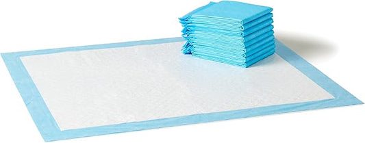 Amazon Basics Puppy Pads, Heavy Duty with 5-Layer Leak-Proof Design, Quick-Dry Surface, Built-In Attractant Potty Pads for Dogs, X-Large, 34 x 28 in., 10-Count