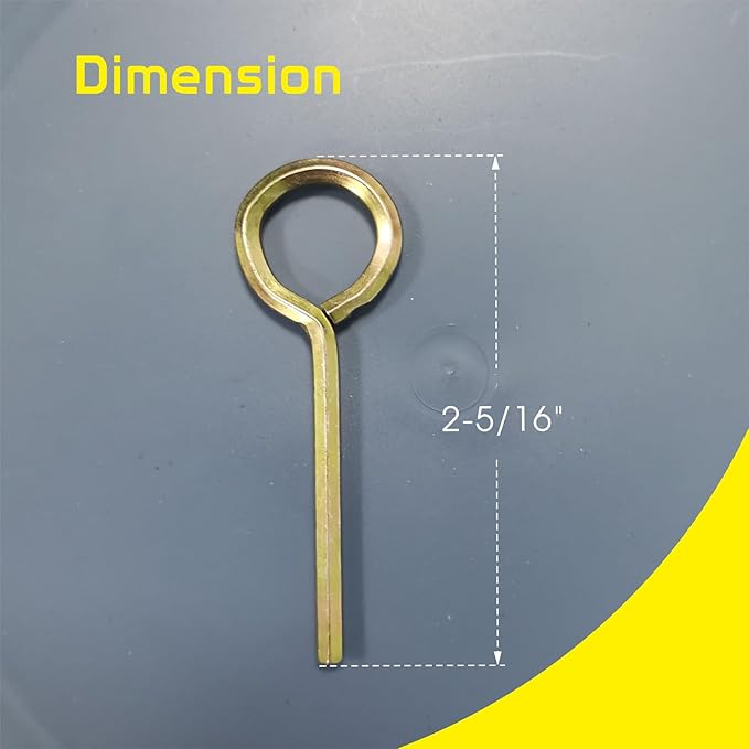 1/8" Standard Hex Dogging Key, Allen Key Sets Wrench Fit on Keychain Push Bar Panic Exit Device Key - 5 Pack