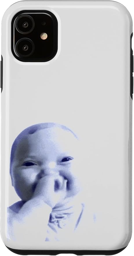 AI Baby Holding Laugh Meme Case for iPhone 11