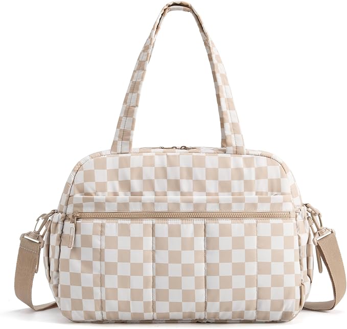 BAGSMART Duffle Bag for Travel, Gym Bag for Women, Weekender Carry on Bag | PVC Wet Pocket, Airline Approved Personal Carry-on Size, Fits Under-seat, One Bag for Gym, Travel, Hospital, Overnight