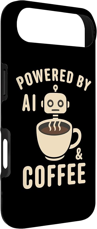 Powered by AI and Coffee Robot Case for iPhone Air