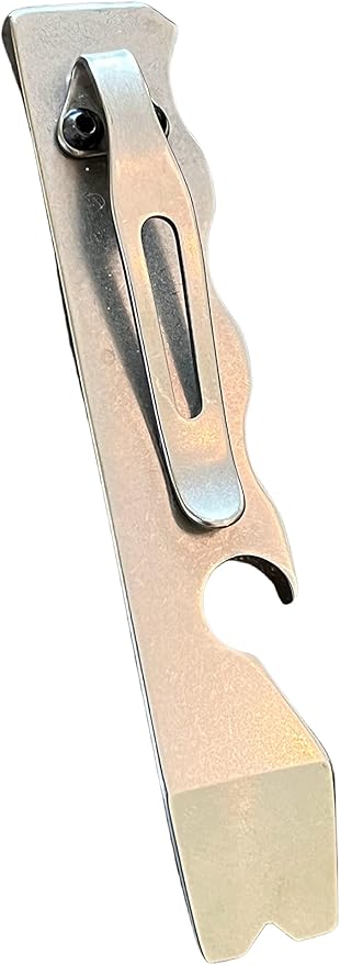 Iceboxx Pry Bar – EDC 4 Inch Titanium Mini Pry Bar Tool – Multipurpose Tool for DIY Enthusiasts, Prime Professional Use – Innovative Tools Pocket Clip, Bottle Opener, Lanyard Hole Every Day Carry