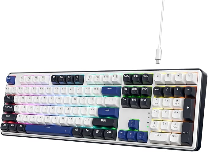Redragon K689 108-Key Hot-Swap Wired RGB Gaming Keyboard, Extra 4 Hotkeys | Dedicated Shortcut Keys for Mute, Calc & Desktop, Cushioned Noise Dampening for Creamy Thocky Sound, Swap-Ready, PRO Software